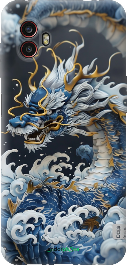Силиконовый чехол Водяной дракон для Samsung Galaxy Xcover 6 Pro - 6113u-2918 изображение 