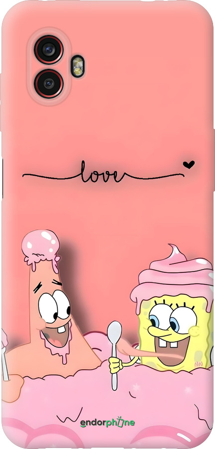 Силиконовый чехол Спанч Боб для Samsung Galaxy Xcover 6 Pro - 6282u-2918 изображение 
