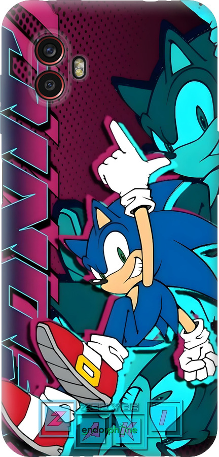 Силиконовый чехол Соник для Samsung Galaxy Xcover 6 Pro - 6284u-2918 изображение 