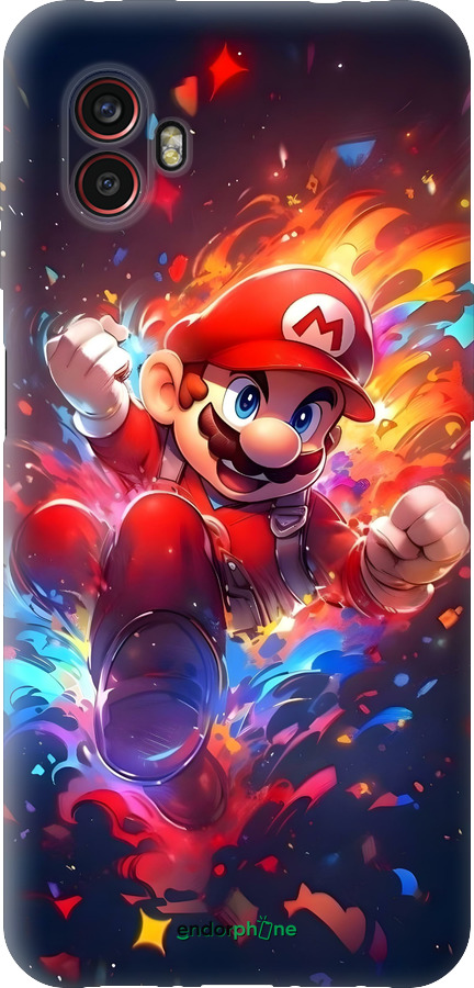 Силиконовый чехол Супер Марио для Samsung Galaxy Xcover 6 Pro - 6342u-2918 изображение 