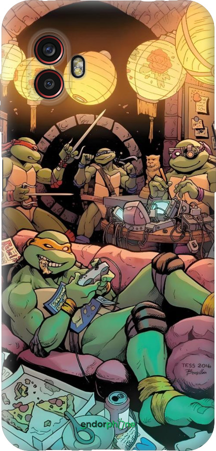 Силиконовый чехол Черепашки нинзя для Samsung Galaxy Xcover 6 Pro - 6346u-2918 изображение 