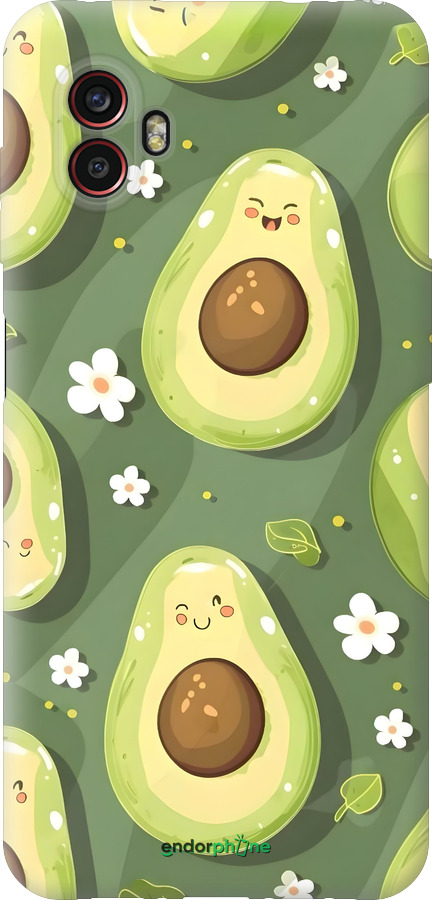 Силиконовый чехол Авокадо для Samsung Galaxy Xcover 6 Pro - 6380u-2918 изображение 