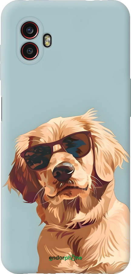 Силиконовый чехол Пес в очках для Samsung Galaxy Xcover 6 Pro - 6381u-2918 изображение 