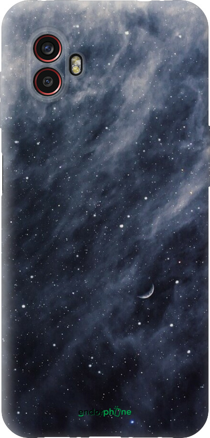 Силиконовый чехол Голубые облака, Голубая луна для Samsung Galaxy Xcover 6 Pro - 6398u-2918 изображение 