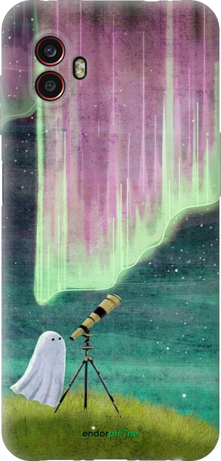 Силиконовый чехол Привидение и звезды для Samsung Galaxy Xcover 6 Pro - 6443u-2918 изображение 