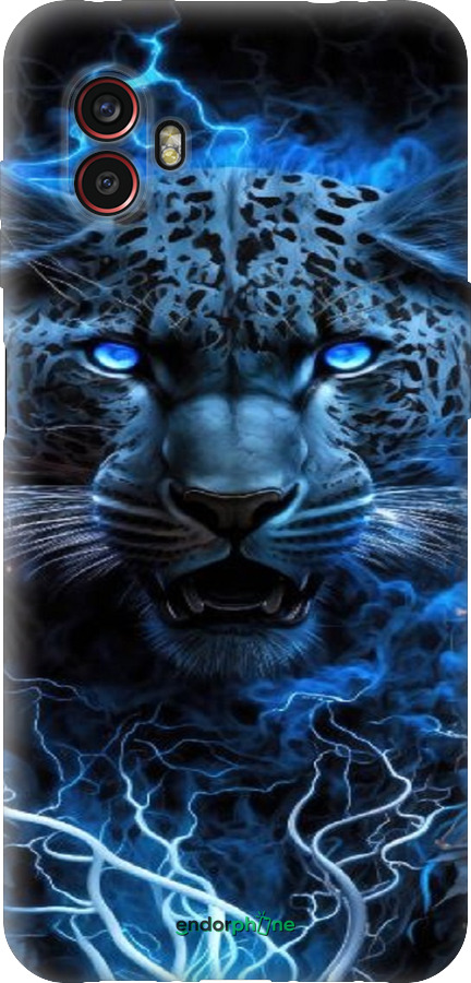 Силиконовый чехол Ледяной леопард для Samsung Galaxy Xcover 6 Pro - 6460u-2918 изображение 