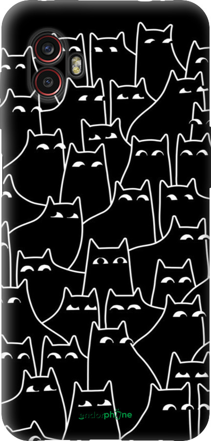 Силиконовый чехол С изображением кошек для Samsung Galaxy Xcover 6 Pro - 6470u-2918 изображение 