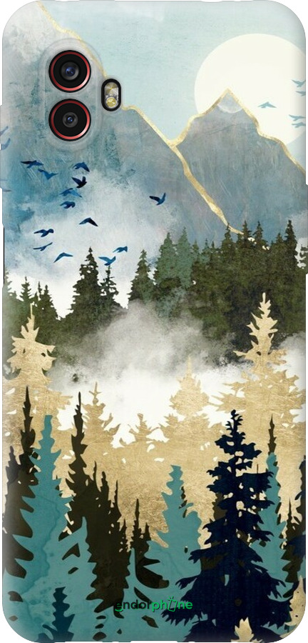 Силиконовый чехол С изображением лесного пейзажа для Samsung Galaxy Xcover 6 Pro - 6548u-2918 изображение 