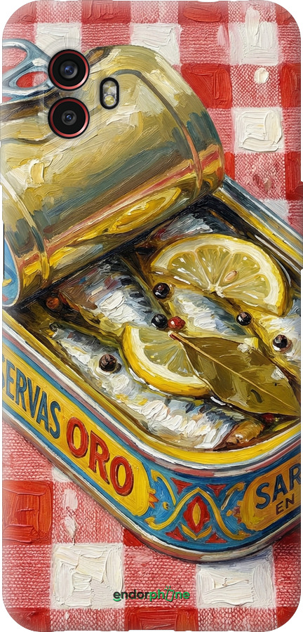 Силиконовый чехол Vintage Sardine Tin Phone для Samsung Galaxy Xcover 6 Pro - 6772u-2918 изображение 