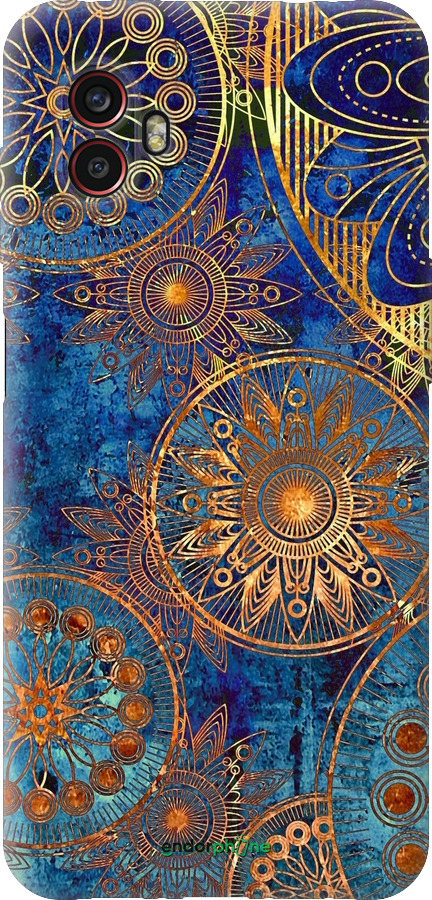 Силиконовый чехол Золотой узор для Samsung Galaxy Xcover 6 Pro - 678u-2918 изображение 