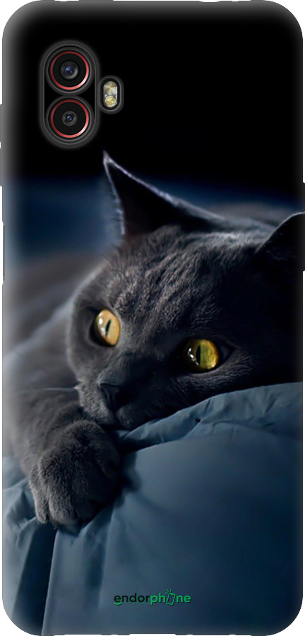 Силіконовий чехол Димчастий кіт для Samsung Galaxy Xcover 6 Pro - 825u-2918 изображение 