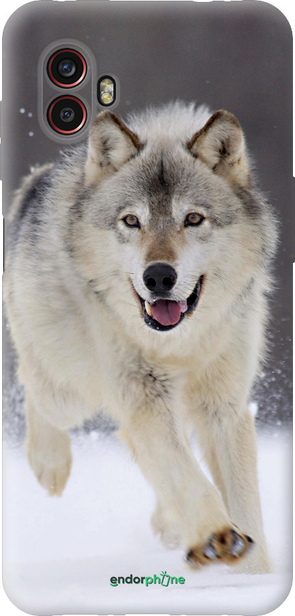 Силиконовый чехол Бегущий волк для Samsung Galaxy Xcover 6 Pro - 826u-2918 изображение 