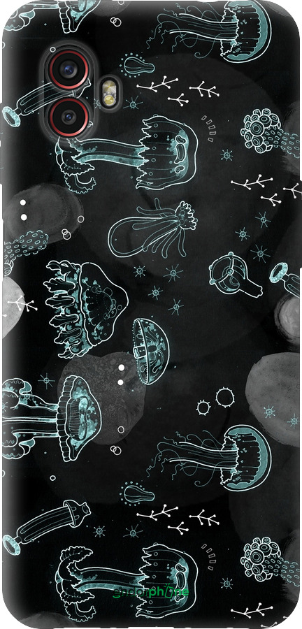 Силиконовый чехол Медузы для Samsung Galaxy Xcover 6 Pro - 906u-2918 изображение 