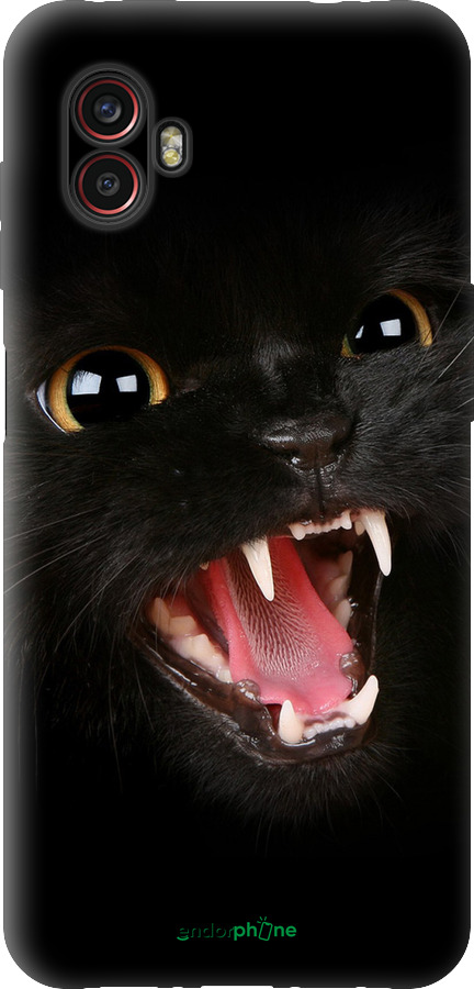 Силиконовый чехол Чёрная кошка для Samsung Galaxy Xcover 6 Pro - 932u-2918 изображение 