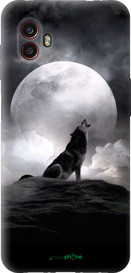 Силиконовый чехол Воющий волк для Samsung Galaxy Xcover 6 Pro - 934u-2918 изображение 