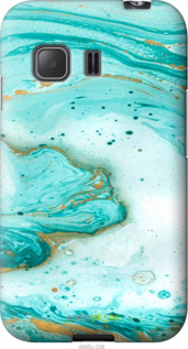 Силиконовый чехол Мраморный для Samsung Galaxy Young 2 G130h - 4895u-206 изображение 