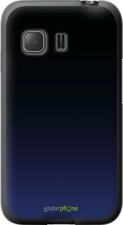 Силиконовый чехол Градиент в тёмно - синем стиле для Samsung Galaxy Young 2 G130h - 6542u-206 изображение 