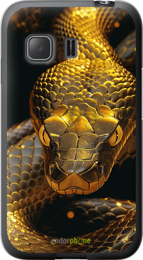 Силіконовий чехол Golden snake для Samsung Galaxy Young 2 G130h - 6072u-206 изображение 