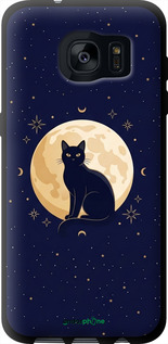 TPU чехол Cute Cat Celestial/Witchy для Samsung Galaxy S7 Edge G935F - 6787b-257 изображение 