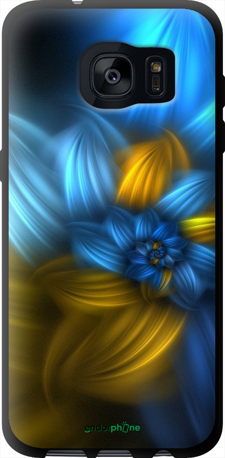 

TPU чорний чохол "Візерунок 46" для Samsung Galaxy S7 Edge G935F, Синій