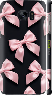 3D пластиковый матовый чехол Coquette Ribbons Dark Coquette для Samsung Galaxy S7 Edge G935F - 6767m-257 изображение 