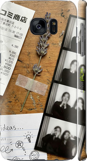 3D пластиковый матовый чехол Aesthetic Scrapbook Collage для Samsung Galaxy S7 Edge G935F - 6773m-257 изображение 