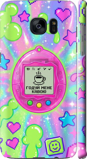 3D пластиковый матовый чехол 'Y2K Aesthetic Retro Pet: Годуй мене кавою' для Samsung Galaxy S7 Edge G935F изображение 9