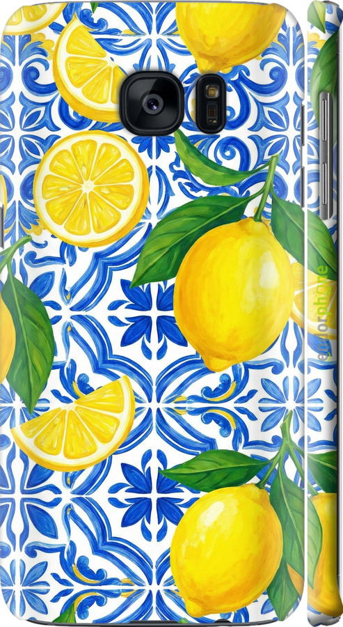 3D пластиковий матовий чехол Grocery Girl Italian Summer для Samsung Galaxy S7 Edge G935F - 6766m-257 изображение 