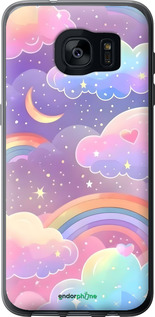 2D пластиковий чехол Хмари та веселка для Samsung Galaxy S7 Edge G935F - 6312t-257 изображение 
