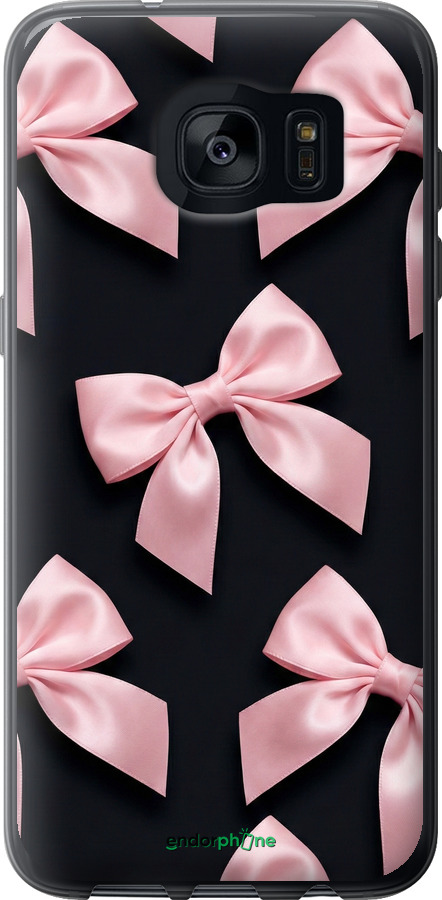 2D пластиковый чехол Coquette Ribbons Dark Coquette для Samsung Galaxy S7 Edge G935F - 6767t-257 изображение 