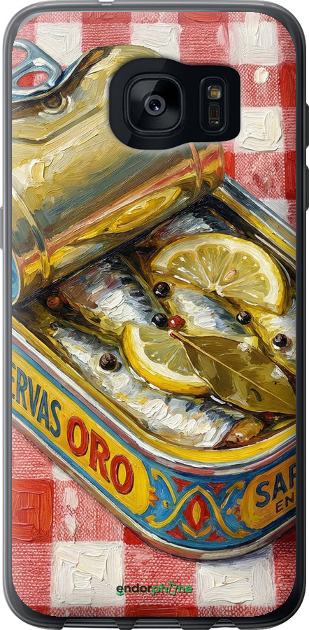 2D пластиковый чехол Vintage Sardine Tin Phone для Samsung Galaxy S7 Edge G935F - 6772t-257 изображение 
