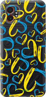 Силиконовый чехол Сердца UA для Samsung Xcover7 Pro - 5292u-4092 изображение 