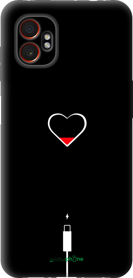 Силиконовый чехол Подзарядка сердца для Samsung Xcover7 Pro - 4274u-4092 изображение 