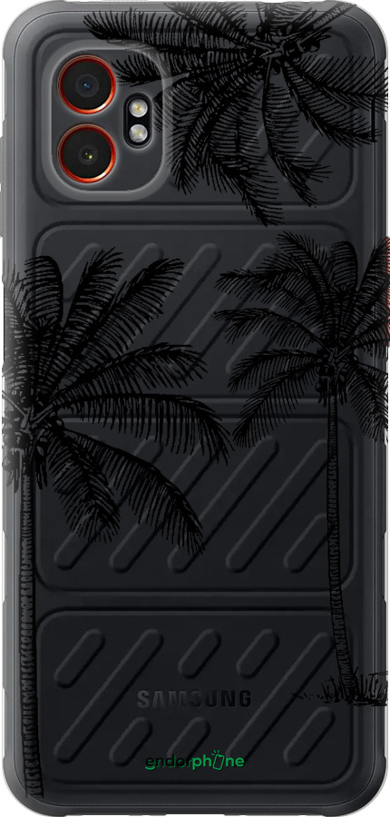 Силіконовий чехол Пальми1 для Samsung Xcover7 Pro - 4634u-4092 изображение 
