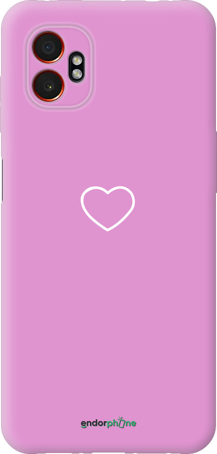Силиконовый чехол Сердце 2 для Samsung Xcover7 Pro - 4863u-4092 изображение 