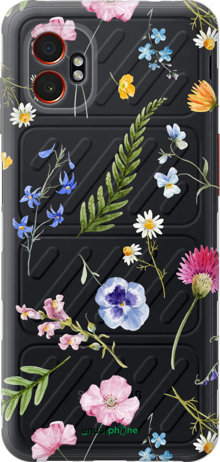 Силиконовый чехол Цветочный фон v2 для Samsung Xcover7 Pro - 5472u-4092 изображение 