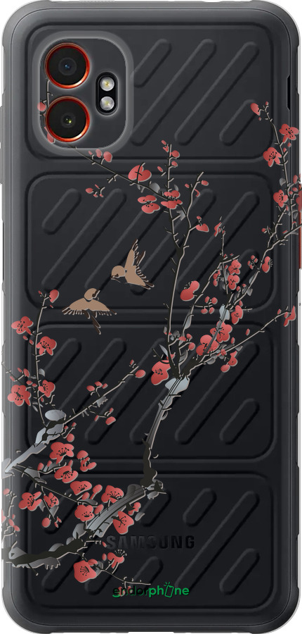 Силиконовый чехол Сакура v2 для Samsung Xcover7 Pro - 5538u-4092 изображение 