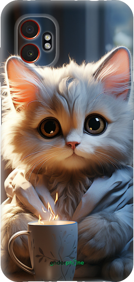 Силиконовый чехол White cat для Samsung Xcover7 Pro - 5646u-4092 изображение 