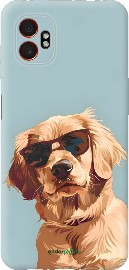 Силиконовый чехол Пес в очках для Samsung Xcover7 Pro - 6381u-4092 изображение 