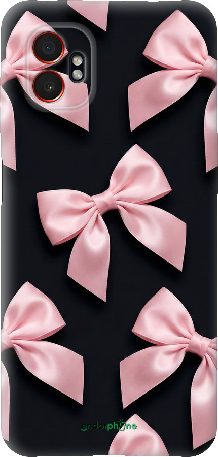 Силіконовий чехол Coquette Ribbons Dark Coquette для Samsung Xcover7 Pro - 6767u-4092 изображение 