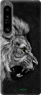 Силиконовый чехол Лев для Sony Xperia 1 IV - 1080u-2787 изображение 