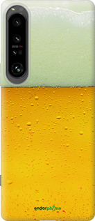Силиконовый чехол Пиво для Sony Xperia 1 IV - 1145u-2787 изображение 