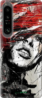 Силиконовый чехол Лицо девушки для Sony Xperia 1 IV - 1162u-2787 изображение 