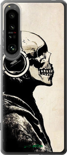 Силиконовый чехол Скелет-меломан v2 для Sony Xperia 1 IV - 1200u-2787 изображение 