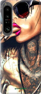 Силиконовый чехол Девушка в тату для Sony Xperia 1 IV - 4001u-2787 изображение 