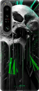 Силиконовый чехол Череп-часы для Sony Xperia 1 IV - 4100u-2787 изображение 