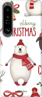 Силиконовый чехол Merry Christmas для Sony Xperia 1 IV - 4106u-2787 изображение 