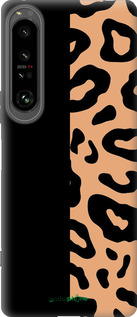 Силиконовый чехол Пятна леопарда для Sony Xperia 1 IV - 4269u-2787 изображение 