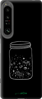 Силиконовый чехол Космос в банке для Sony Xperia 1 IV - 4297u-2787 изображение 