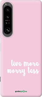 Силиконовый чехол Живи больше для Sony Xperia 1 IV - 4347u-2787 изображение 